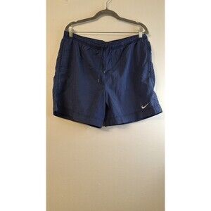 VINTAGE NIKE‎ SHORTS BLUE RUNNING GYM WORKOUT SPORTY PULLON WOMEN'S SIZE MEDIUM